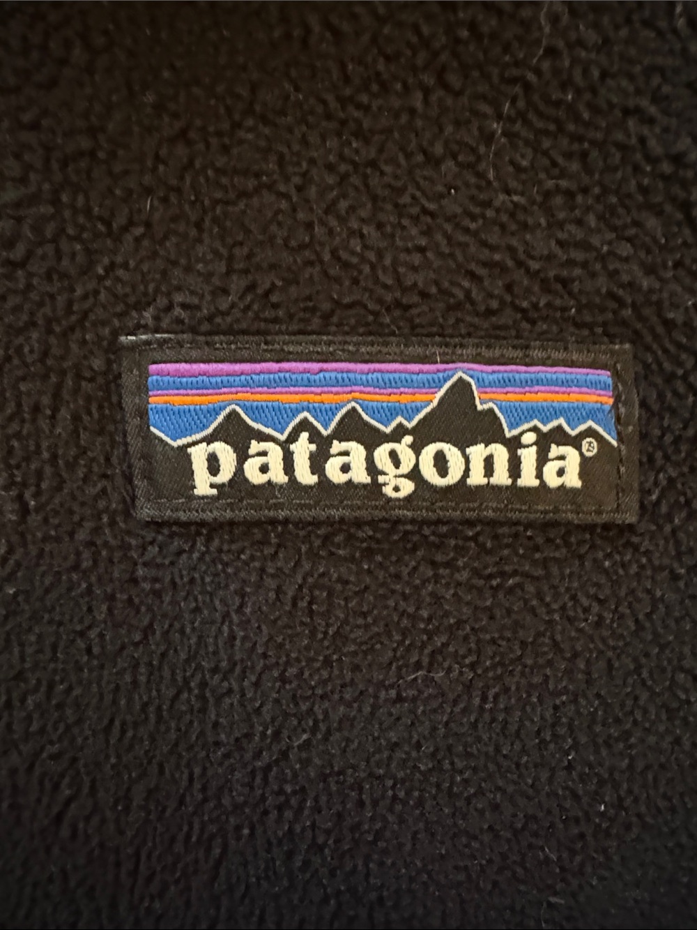 Patagonia Black Synchilla Fleece Label Detail - Picture 3 of 4